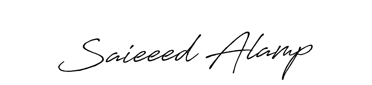Make a beautiful signature design for name Saieeed Alamp. Use this online signature maker to create a handwritten signature for free. Saieeed Alamp signature style 7 images and pictures png