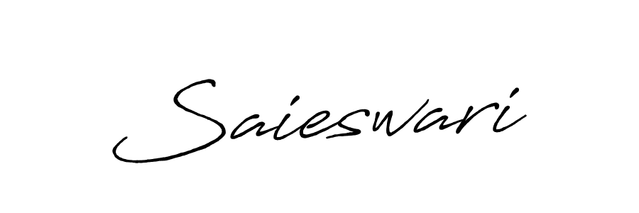 Use a signature maker to create a handwritten signature online. With this signature software, you can design (Antro_Vectra_Bolder) your own signature for name Saieswari. Saieswari signature style 7 images and pictures png
