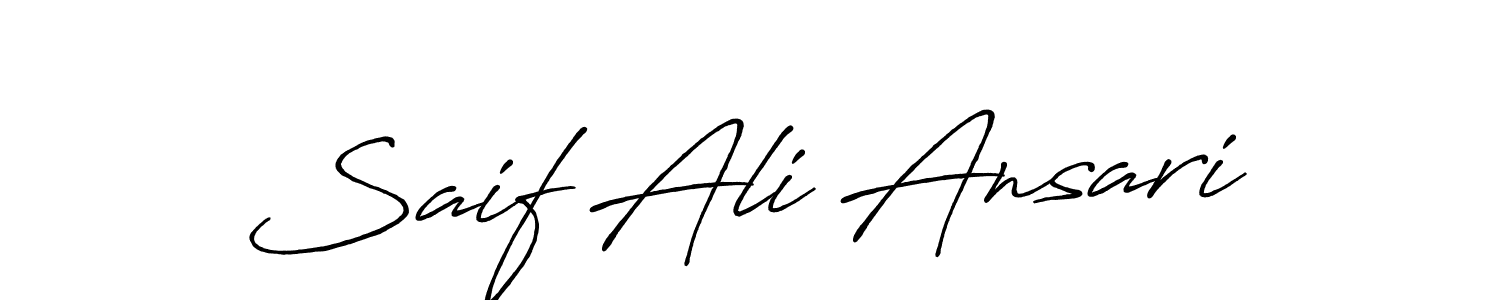 Also You can easily find your signature by using the search form. We will create Saif Ali Ansari name handwritten signature images for you free of cost using Antro_Vectra_Bolder sign style. Saif Ali Ansari signature style 7 images and pictures png