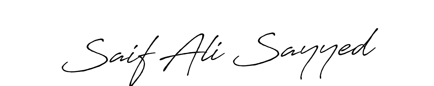 How to Draw Saif Ali Sayyed signature style? Antro_Vectra_Bolder is a latest design signature styles for name Saif Ali Sayyed. Saif Ali Sayyed signature style 7 images and pictures png