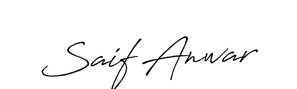 Also You can easily find your signature by using the search form. We will create Saif Anwar name handwritten signature images for you free of cost using Antro_Vectra_Bolder sign style. Saif Anwar signature style 7 images and pictures png