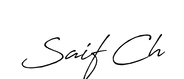 Also we have Saif Ch name is the best signature style. Create professional handwritten signature collection using Antro_Vectra_Bolder autograph style. Saif Ch signature style 7 images and pictures png