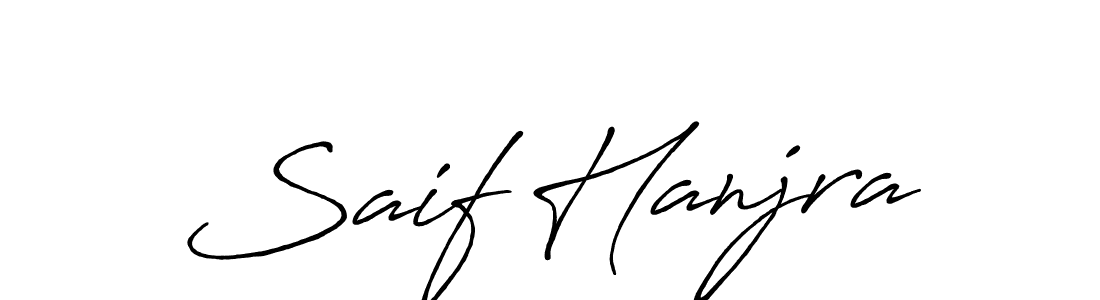 The best way (Antro_Vectra_Bolder) to make a short signature is to pick only two or three words in your name. The name Saif Hanjra include a total of six letters. For converting this name. Saif Hanjra signature style 7 images and pictures png