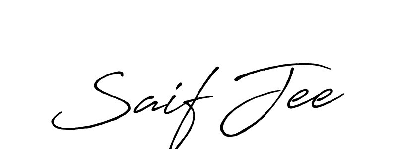 It looks lik you need a new signature style for name Saif Jee. Design unique handwritten (Antro_Vectra_Bolder) signature with our free signature maker in just a few clicks. Saif Jee signature style 7 images and pictures png