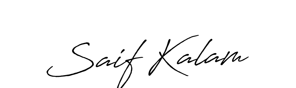 Once you've used our free online signature maker to create your best signature Antro_Vectra_Bolder style, it's time to enjoy all of the benefits that Saif Kalam name signing documents. Saif Kalam signature style 7 images and pictures png