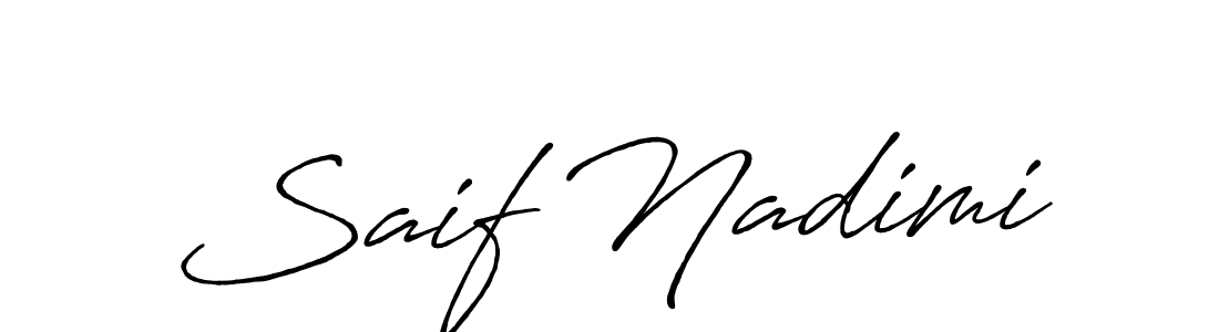 You should practise on your own different ways (Antro_Vectra_Bolder) to write your name (Saif Nadimi) in signature. don't let someone else do it for you. Saif Nadimi signature style 7 images and pictures png