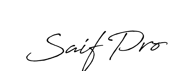 This is the best signature style for the Saif Pro name. Also you like these signature font (Antro_Vectra_Bolder). Mix name signature. Saif Pro signature style 7 images and pictures png
