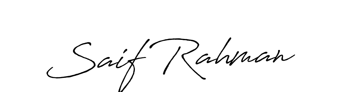 Make a beautiful signature design for name Saif Rahman. Use this online signature maker to create a handwritten signature for free. Saif Rahman signature style 7 images and pictures png
