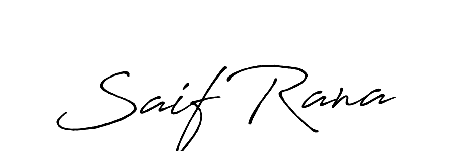 It looks lik you need a new signature style for name Saif Rana. Design unique handwritten (Antro_Vectra_Bolder) signature with our free signature maker in just a few clicks. Saif Rana signature style 7 images and pictures png