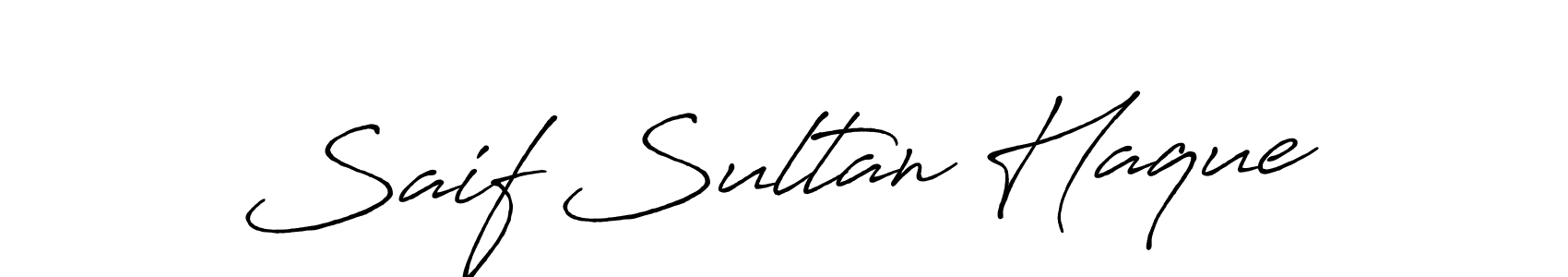 Design your own signature with our free online signature maker. With this signature software, you can create a handwritten (Antro_Vectra_Bolder) signature for name Saif Sultan Haque. Saif Sultan Haque signature style 7 images and pictures png