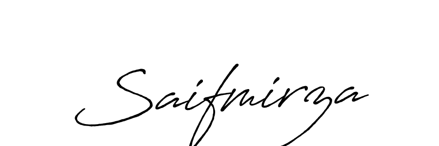 Create a beautiful signature design for name Saifmirza. With this signature (Antro_Vectra_Bolder) fonts, you can make a handwritten signature for free. Saifmirza signature style 7 images and pictures png