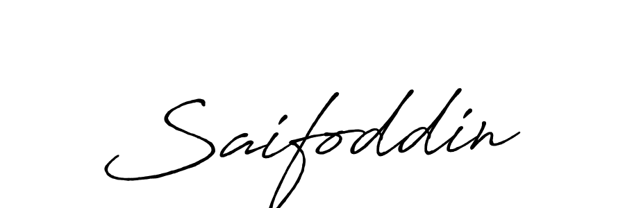 Design your own signature with our free online signature maker. With this signature software, you can create a handwritten (Antro_Vectra_Bolder) signature for name Saifoddin. Saifoddin signature style 7 images and pictures png