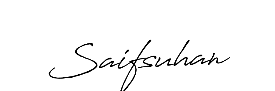 Once you've used our free online signature maker to create your best signature Antro_Vectra_Bolder style, it's time to enjoy all of the benefits that Saifsuhan name signing documents. Saifsuhan signature style 7 images and pictures png