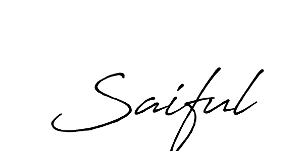 It looks lik you need a new signature style for name Saiful. Design unique handwritten (Antro_Vectra_Bolder) signature with our free signature maker in just a few clicks. Saiful signature style 7 images and pictures png