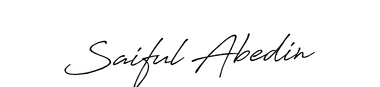 Saiful Abedin stylish signature style. Best Handwritten Sign (Antro_Vectra_Bolder) for my name. Handwritten Signature Collection Ideas for my name Saiful Abedin. Saiful Abedin signature style 7 images and pictures png