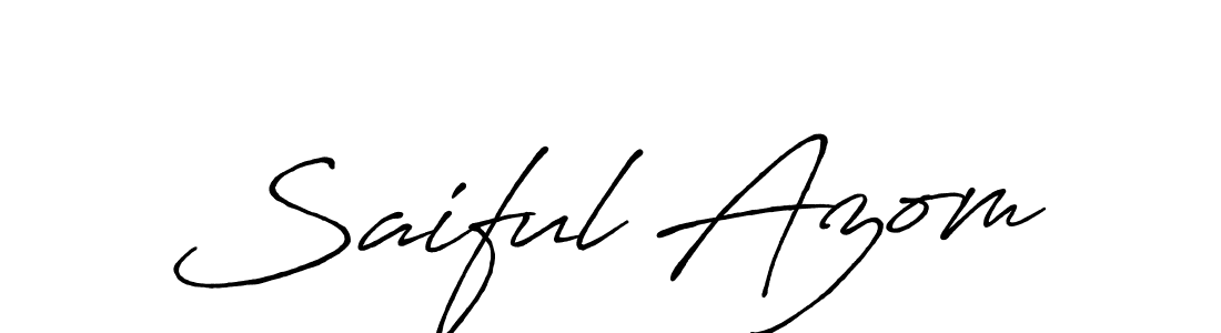 It looks lik you need a new signature style for name Saiful Azom. Design unique handwritten (Antro_Vectra_Bolder) signature with our free signature maker in just a few clicks. Saiful Azom signature style 7 images and pictures png