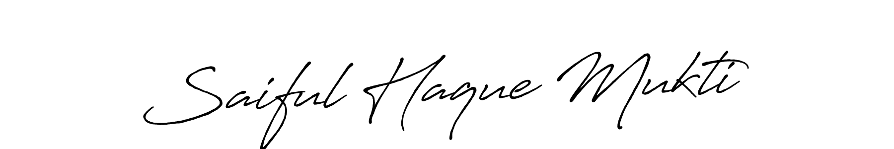 Make a beautiful signature design for name Saiful Haque Mukti. Use this online signature maker to create a handwritten signature for free. Saiful Haque Mukti signature style 7 images and pictures png