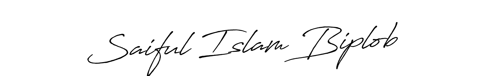 Design your own signature with our free online signature maker. With this signature software, you can create a handwritten (Antro_Vectra_Bolder) signature for name Saiful Islam Biplob. Saiful Islam Biplob signature style 7 images and pictures png