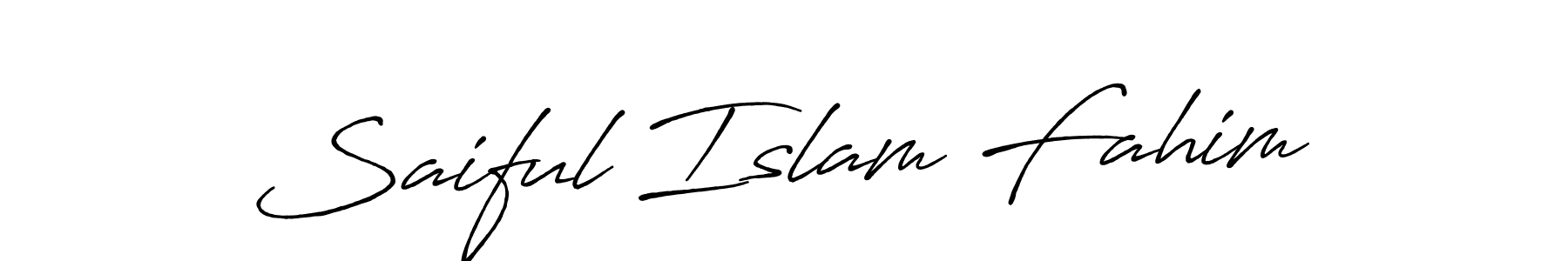 Use a signature maker to create a handwritten signature online. With this signature software, you can design (Antro_Vectra_Bolder) your own signature for name Saiful Islam Fahim. Saiful Islam Fahim signature style 7 images and pictures png