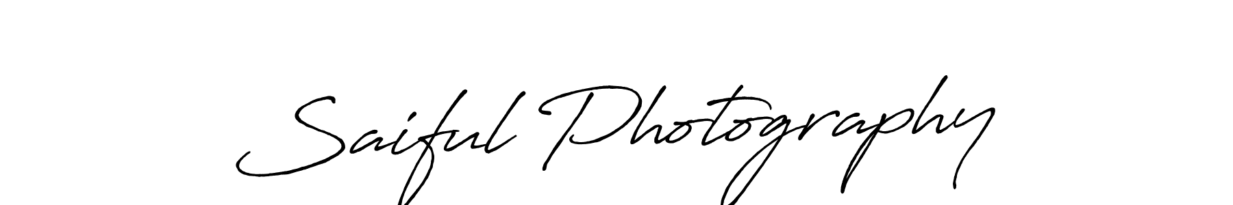 Also we have Saiful Photography name is the best signature style. Create professional handwritten signature collection using Antro_Vectra_Bolder autograph style. Saiful Photography signature style 7 images and pictures png