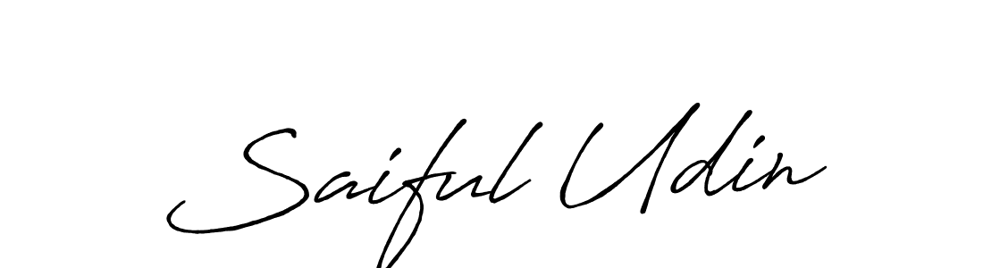 Also we have Saiful Udin name is the best signature style. Create professional handwritten signature collection using Antro_Vectra_Bolder autograph style. Saiful Udin signature style 7 images and pictures png
