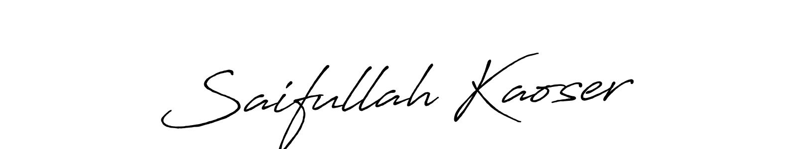 Use a signature maker to create a handwritten signature online. With this signature software, you can design (Antro_Vectra_Bolder) your own signature for name Saifullah Kaoser. Saifullah Kaoser signature style 7 images and pictures png