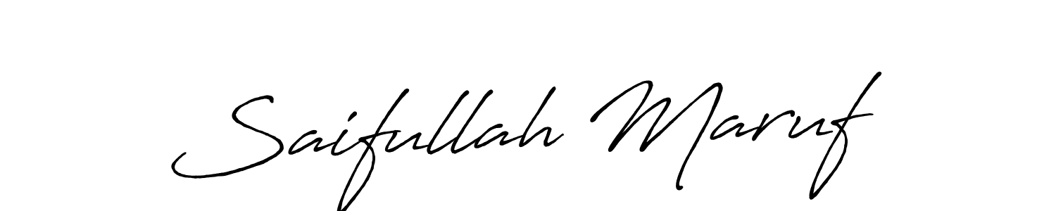 How to Draw Saifullah Maruf signature style? Antro_Vectra_Bolder is a latest design signature styles for name Saifullah Maruf. Saifullah Maruf signature style 7 images and pictures png