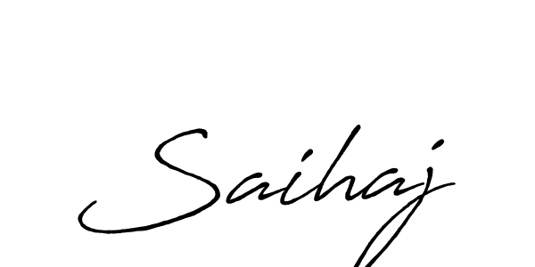 Also we have Saihaj name is the best signature style. Create professional handwritten signature collection using Antro_Vectra_Bolder autograph style. Saihaj signature style 7 images and pictures png