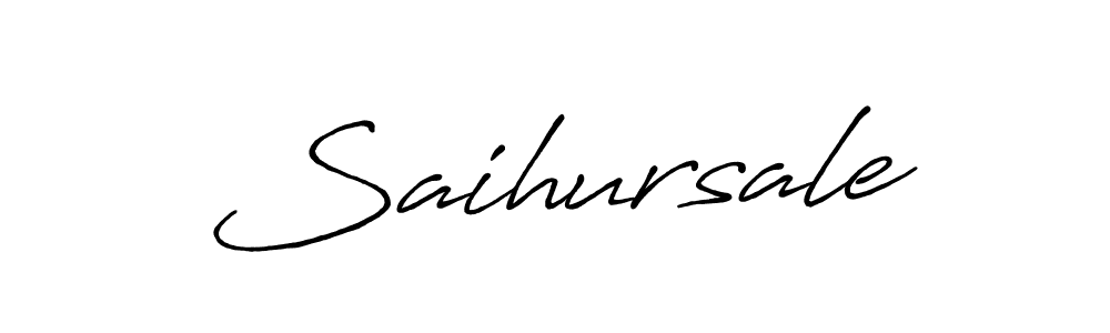 How to make Saihursale signature? Antro_Vectra_Bolder is a professional autograph style. Create handwritten signature for Saihursale name. Saihursale signature style 7 images and pictures png