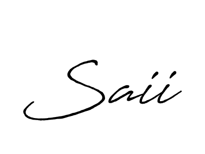 Similarly Antro_Vectra_Bolder is the best handwritten signature design. Signature creator online .You can use it as an online autograph creator for name Saii. Saii signature style 7 images and pictures png