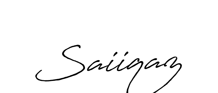 Design your own signature with our free online signature maker. With this signature software, you can create a handwritten (Antro_Vectra_Bolder) signature for name Saiiqaz. Saiiqaz signature style 7 images and pictures png