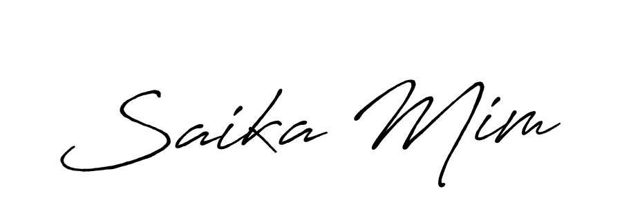 Here are the top 10 professional signature styles for the name Saika Mim. These are the best autograph styles you can use for your name. Saika Mim signature style 7 images and pictures png