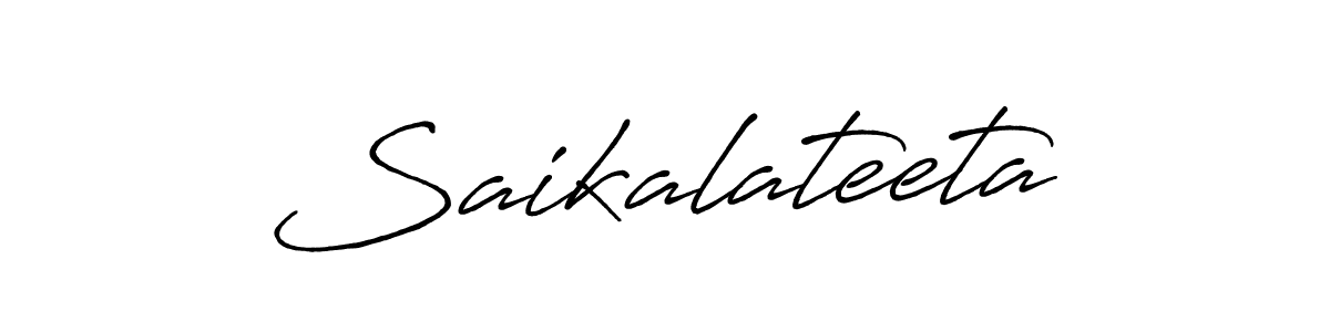 Make a beautiful signature design for name Saikalateeta. With this signature (Antro_Vectra_Bolder) style, you can create a handwritten signature for free. Saikalateeta signature style 7 images and pictures png