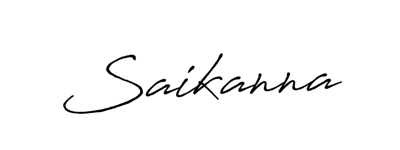 Design your own signature with our free online signature maker. With this signature software, you can create a handwritten (Antro_Vectra_Bolder) signature for name Saikanna. Saikanna signature style 7 images and pictures png