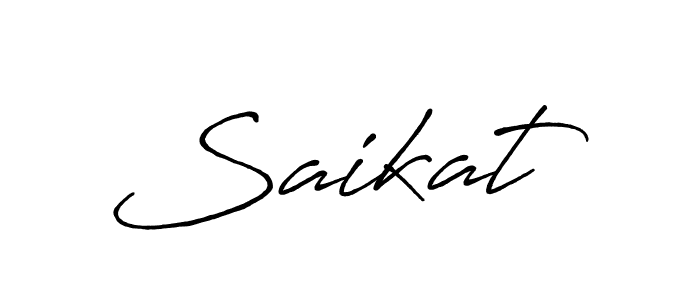 Saikat  stylish signature style. Best Handwritten Sign (Antro_Vectra_Bolder) for my name. Handwritten Signature Collection Ideas for my name Saikat . Saikat  signature style 7 images and pictures png