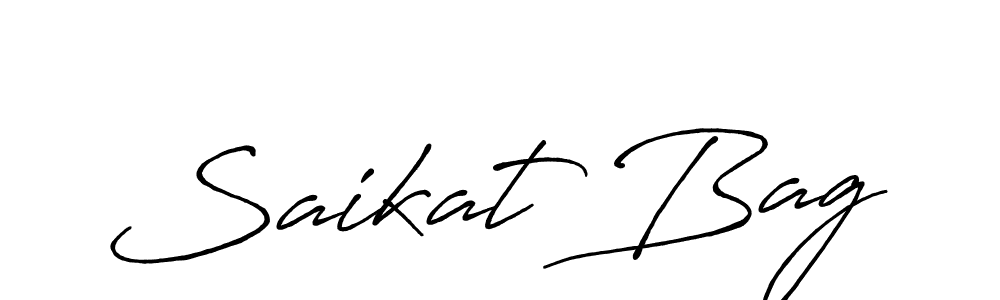 Design your own signature with our free online signature maker. With this signature software, you can create a handwritten (Antro_Vectra_Bolder) signature for name Saikat Bag. Saikat Bag signature style 7 images and pictures png