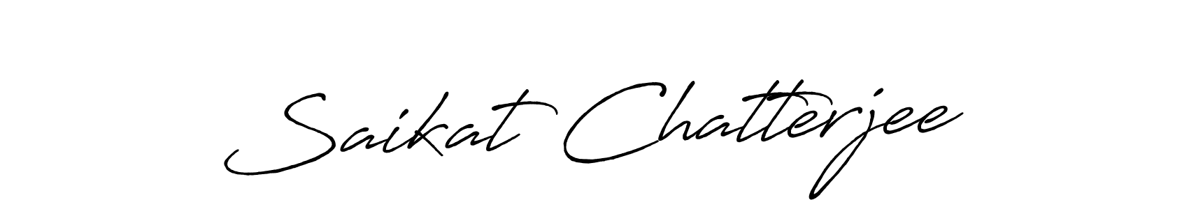 Create a beautiful signature design for name Saikat Chatterjee. With this signature (Antro_Vectra_Bolder) fonts, you can make a handwritten signature for free. Saikat Chatterjee signature style 7 images and pictures png