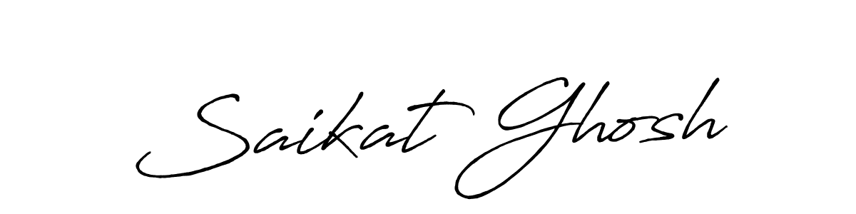Make a beautiful signature design for name Saikat Ghosh. Use this online signature maker to create a handwritten signature for free. Saikat Ghosh signature style 7 images and pictures png