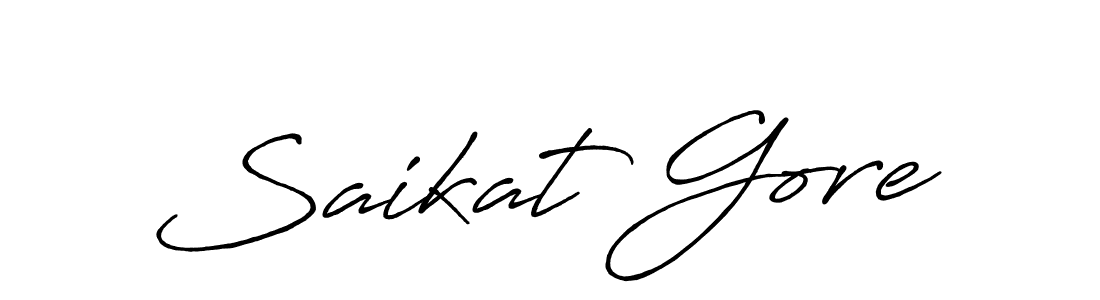 Here are the top 10 professional signature styles for the name Saikat Gore. These are the best autograph styles you can use for your name. Saikat Gore signature style 7 images and pictures png