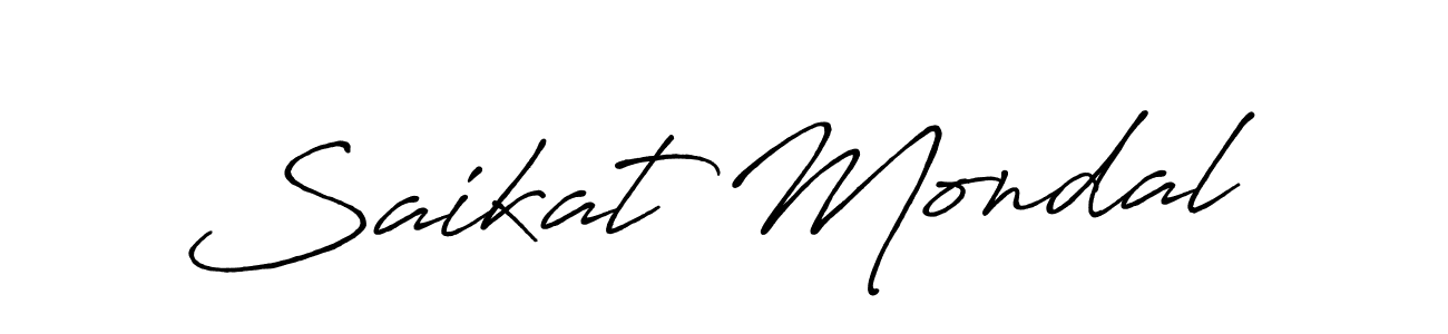 Also we have Saikat Mondal name is the best signature style. Create professional handwritten signature collection using Antro_Vectra_Bolder autograph style. Saikat Mondal signature style 7 images and pictures png