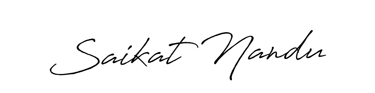 Also You can easily find your signature by using the search form. We will create Saikat Nandu name handwritten signature images for you free of cost using Antro_Vectra_Bolder sign style. Saikat Nandu signature style 7 images and pictures png