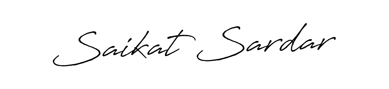 Use a signature maker to create a handwritten signature online. With this signature software, you can design (Antro_Vectra_Bolder) your own signature for name Saikat Sardar. Saikat Sardar signature style 7 images and pictures png