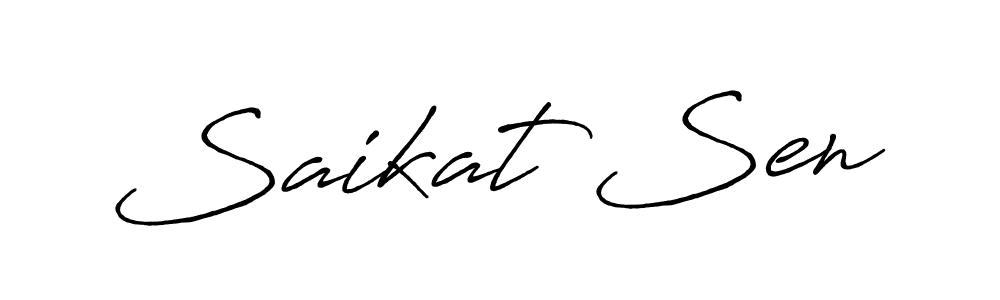 Also You can easily find your signature by using the search form. We will create Saikat Sen name handwritten signature images for you free of cost using Antro_Vectra_Bolder sign style. Saikat Sen signature style 7 images and pictures png