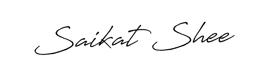 Make a beautiful signature design for name Saikat Shee. Use this online signature maker to create a handwritten signature for free. Saikat Shee signature style 7 images and pictures png