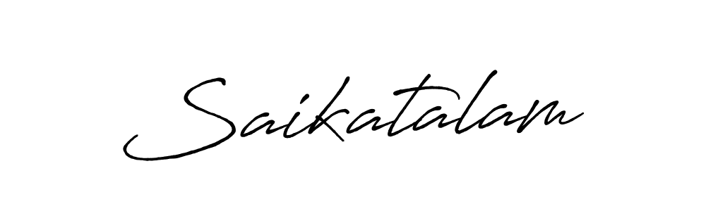 Design your own signature with our free online signature maker. With this signature software, you can create a handwritten (Antro_Vectra_Bolder) signature for name Saikatalam. Saikatalam signature style 7 images and pictures png
