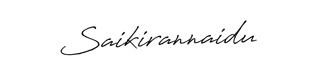 Make a beautiful signature design for name Saikirannaidu. With this signature (Antro_Vectra_Bolder) style, you can create a handwritten signature for free. Saikirannaidu signature style 7 images and pictures png