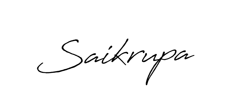 Make a beautiful signature design for name Saikrupa. With this signature (Antro_Vectra_Bolder) style, you can create a handwritten signature for free. Saikrupa signature style 7 images and pictures png
