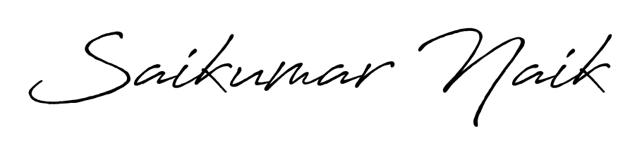Also we have Saikumar Naik name is the best signature style. Create professional handwritten signature collection using Antro_Vectra_Bolder autograph style. Saikumar Naik signature style 7 images and pictures png