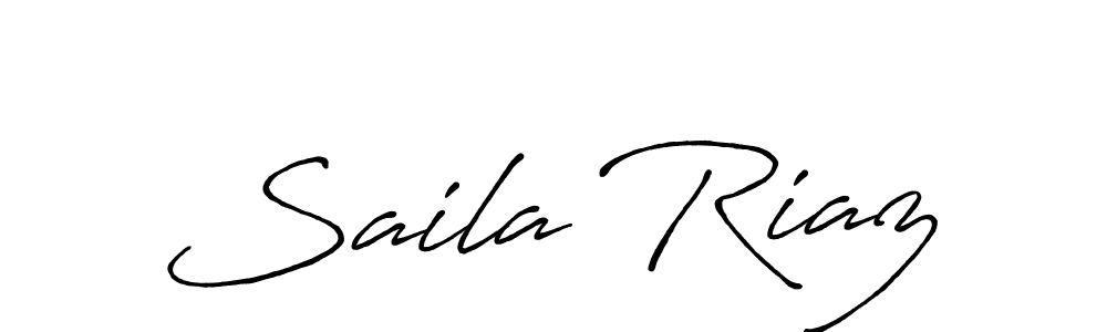 How to make Saila Riaz name signature. Use Antro_Vectra_Bolder style for creating short signs online. This is the latest handwritten sign. Saila Riaz signature style 7 images and pictures png