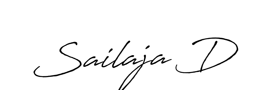 Create a beautiful signature design for name Sailaja D. With this signature (Antro_Vectra_Bolder) fonts, you can make a handwritten signature for free. Sailaja D signature style 7 images and pictures png